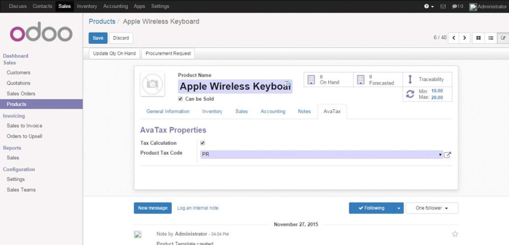 Configure Product Tax Code Configure Product Tax Code