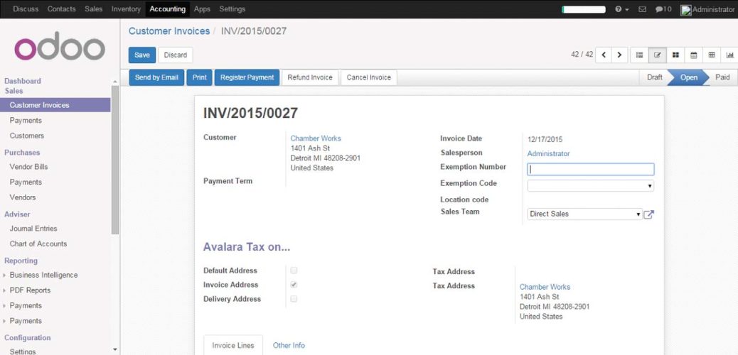 Validate Invoice and register payment Validate Invoice and register payment