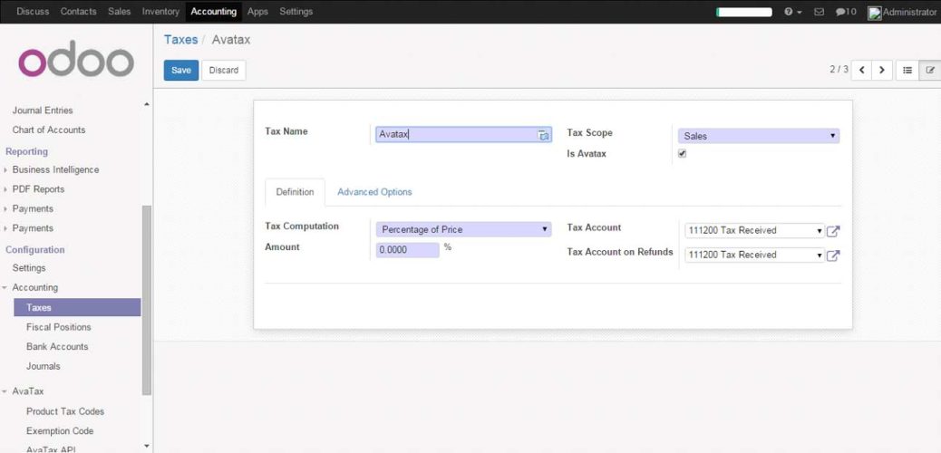Configure AVATAX Tax Type Configure AVATAX Tax Type
