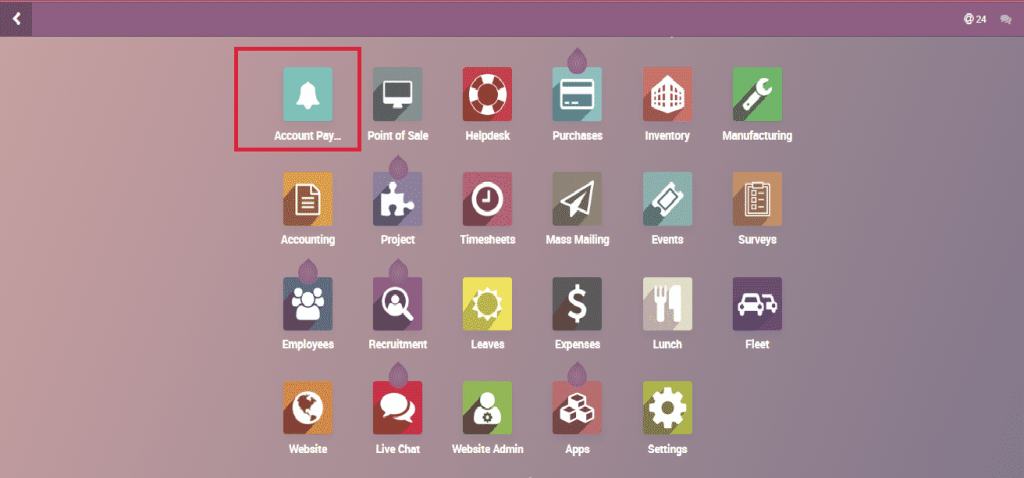 odoo studio account pay