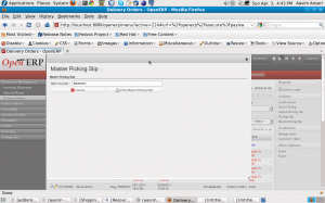 Odoo ERP Master Picking Slip