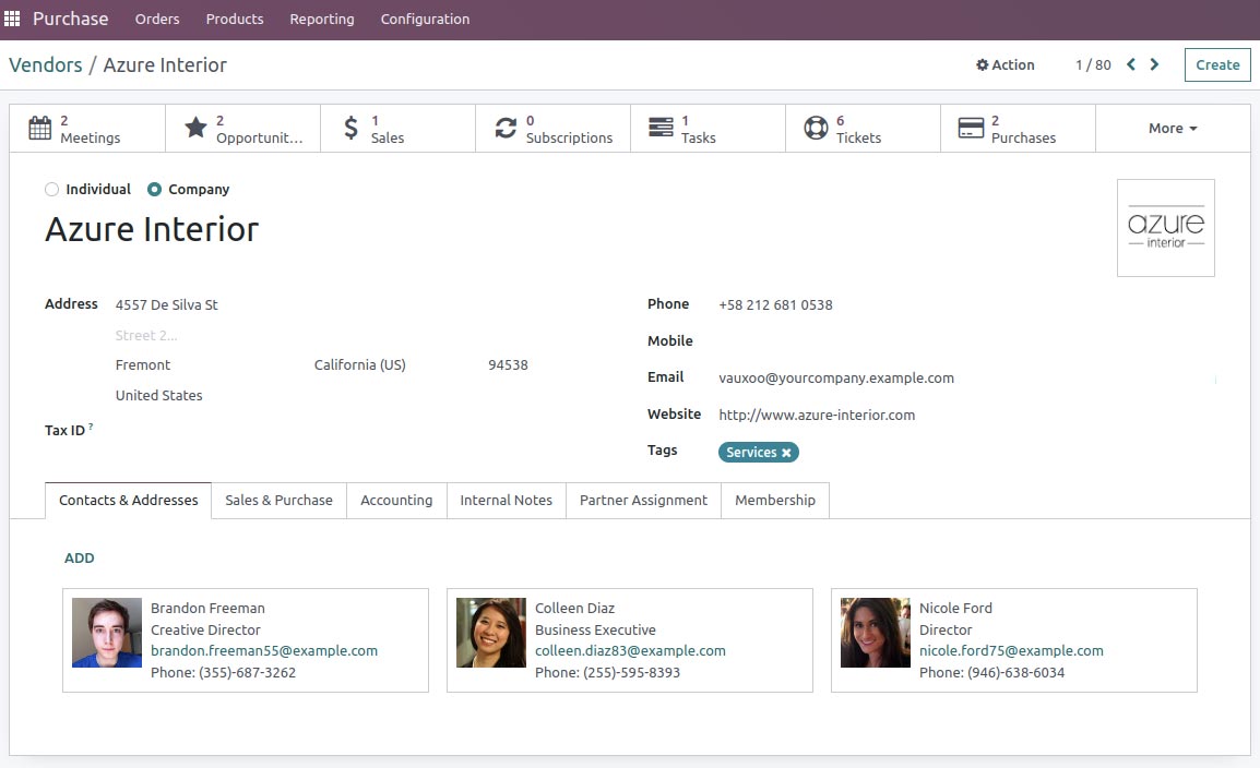 Odoo Vendor Management in Version 16