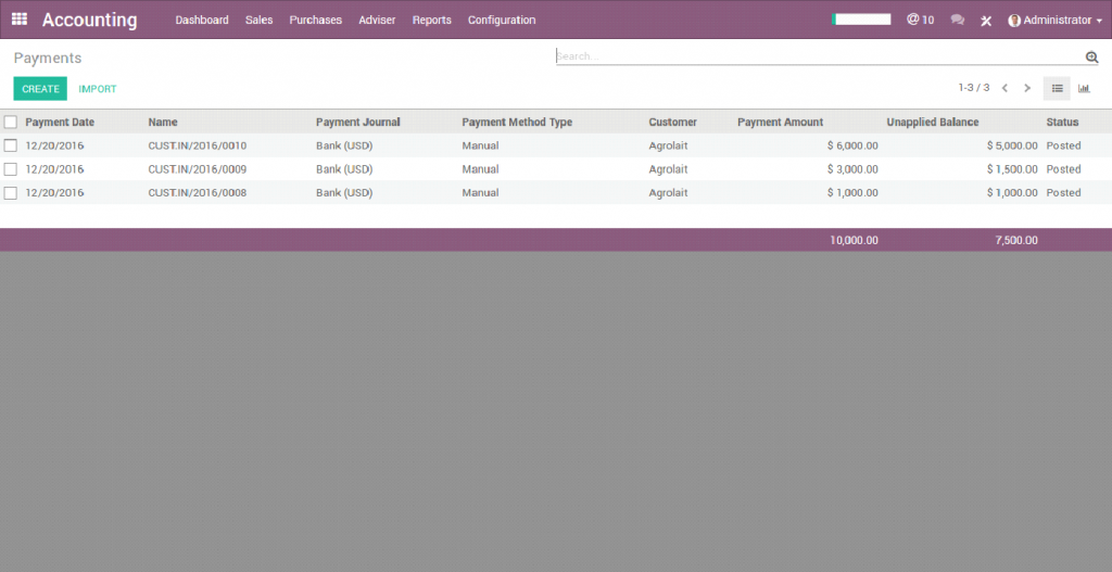 accounting payments