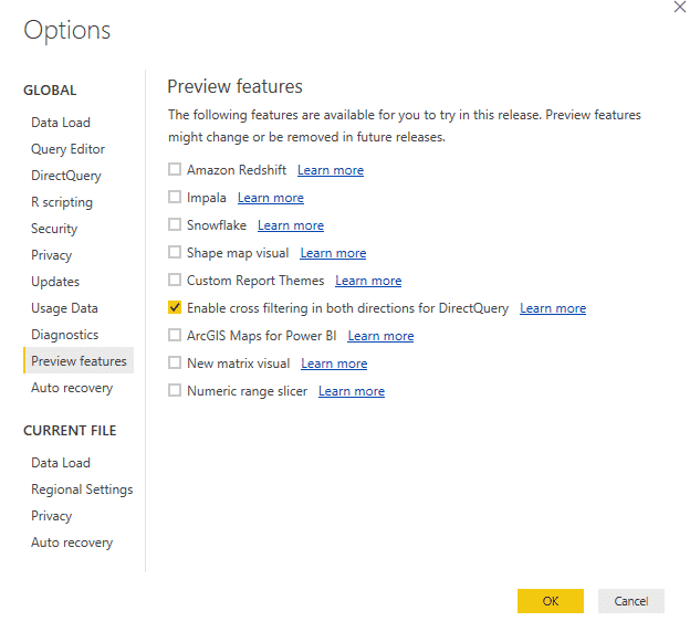 options