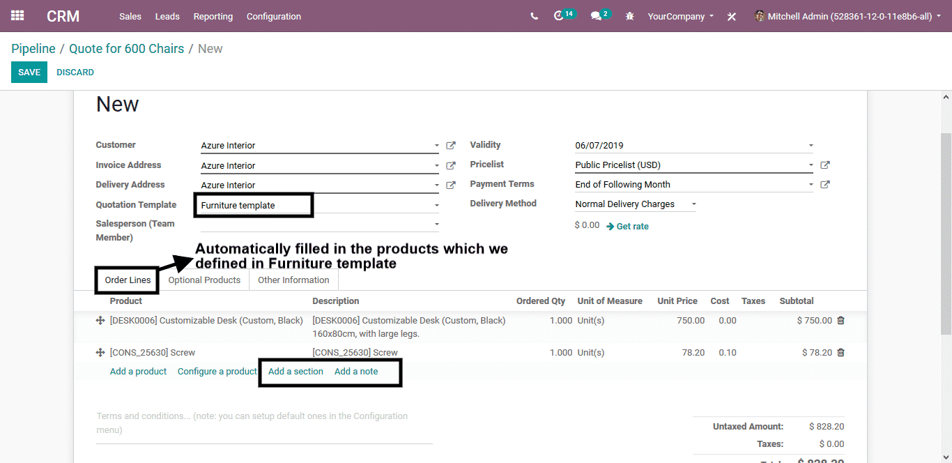 odoo sales management