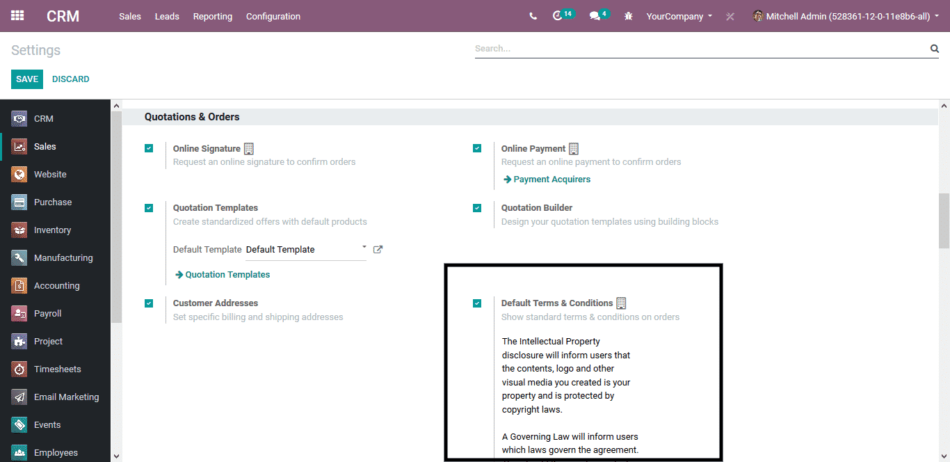 odoo sales management