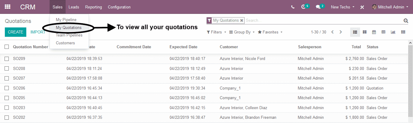Odoo CRM