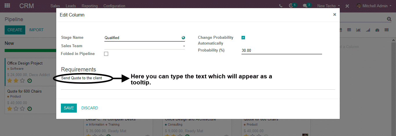 Odoo CRM