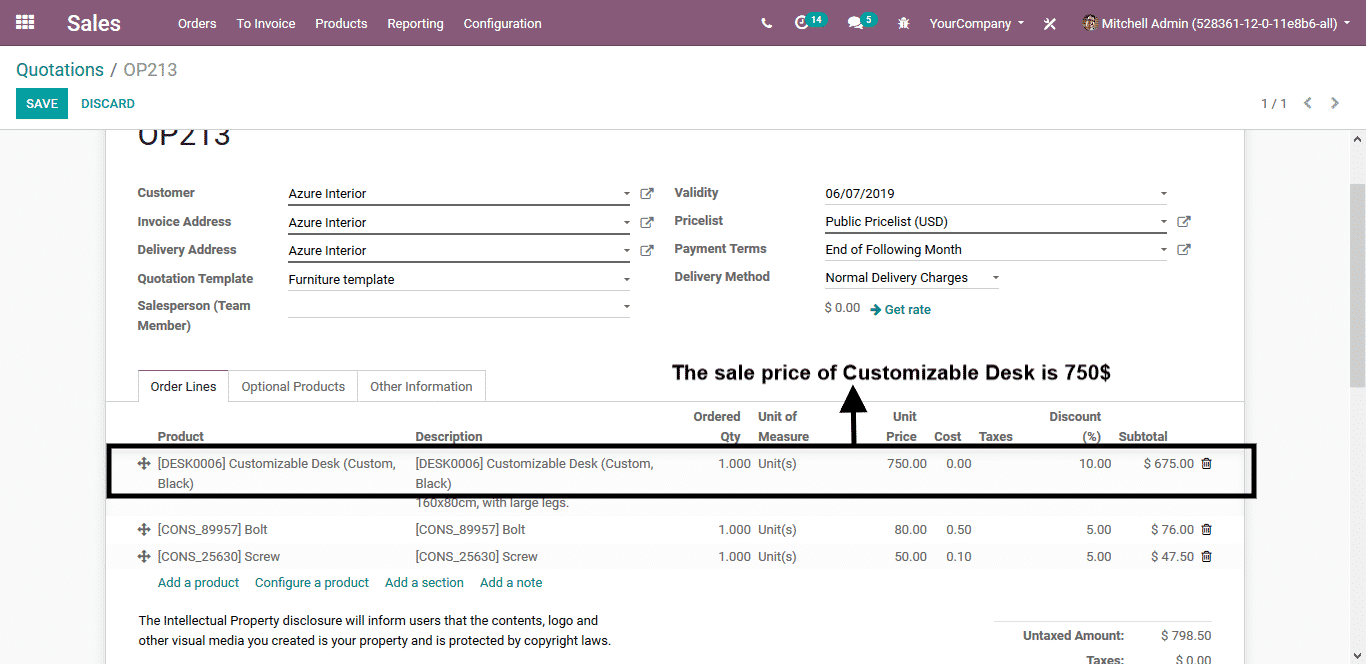 odoo sales management