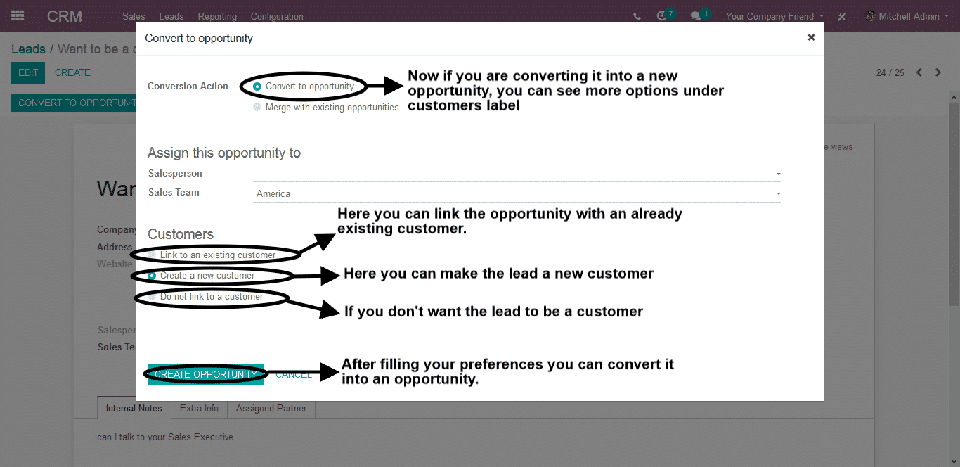 Odoo CRM