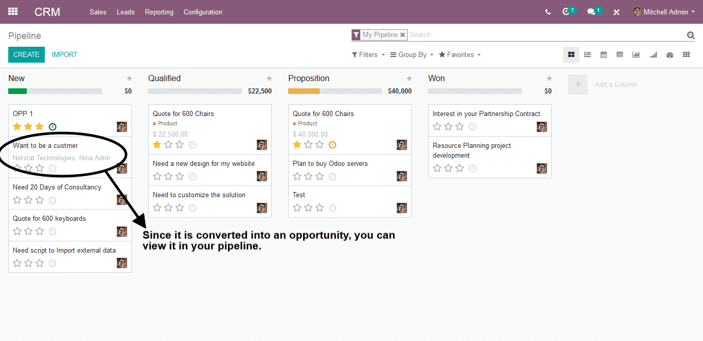 Odoo CRM