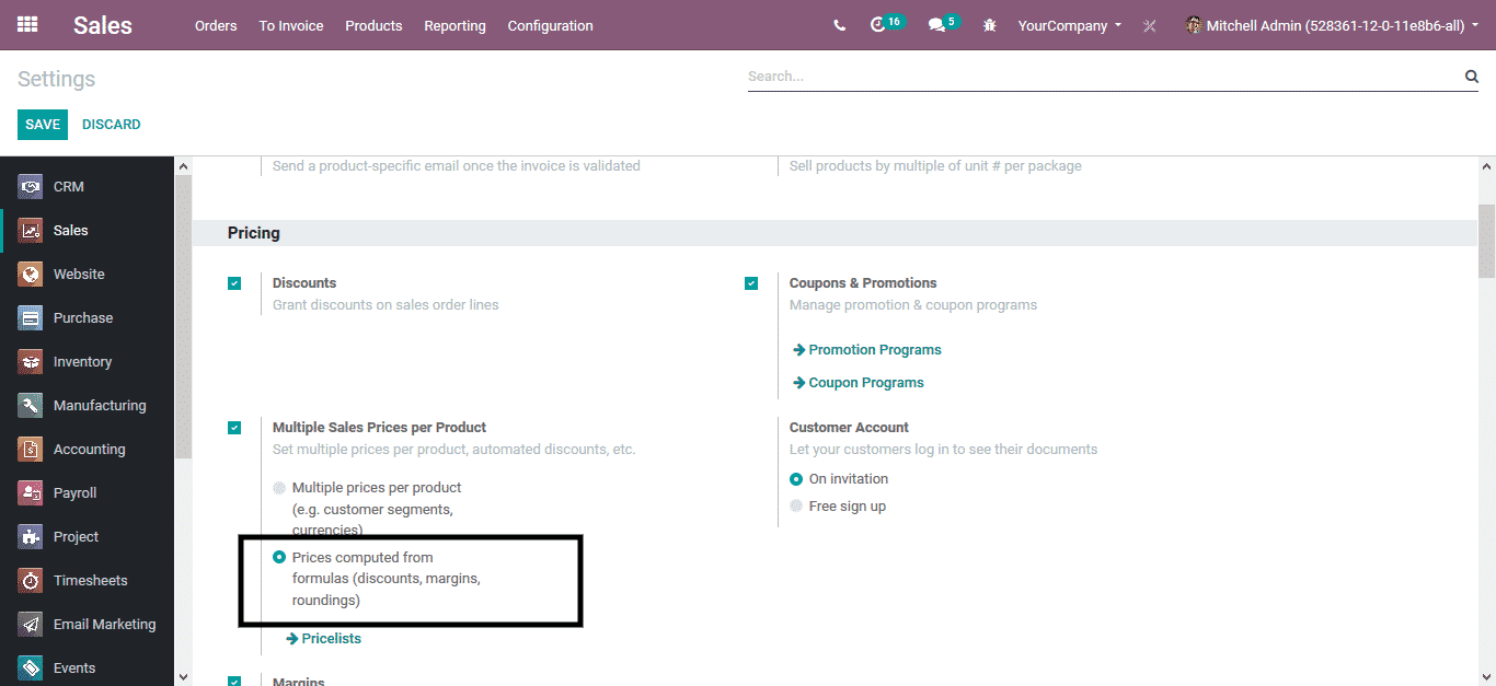 odoo sales management