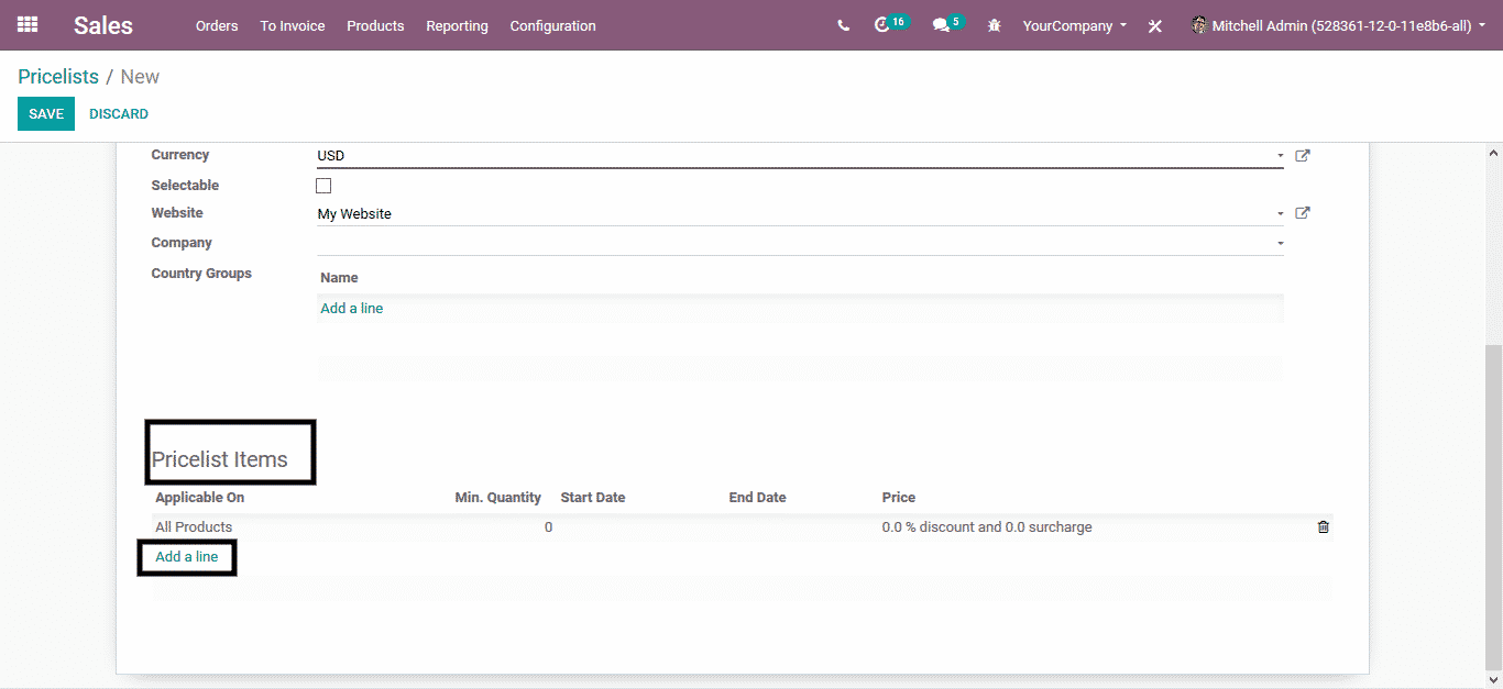 odoo sales management
