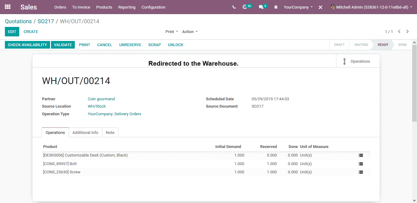 odoo sales management