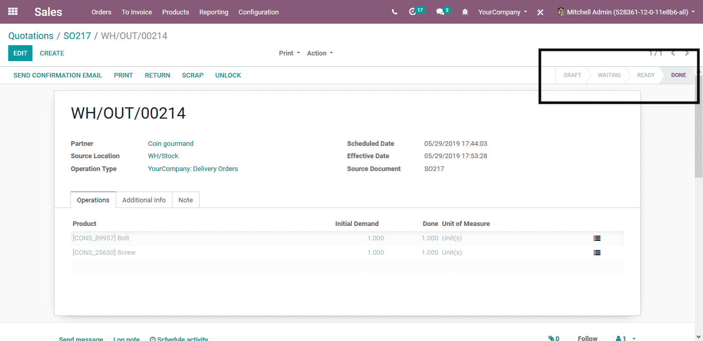 odoo sales management