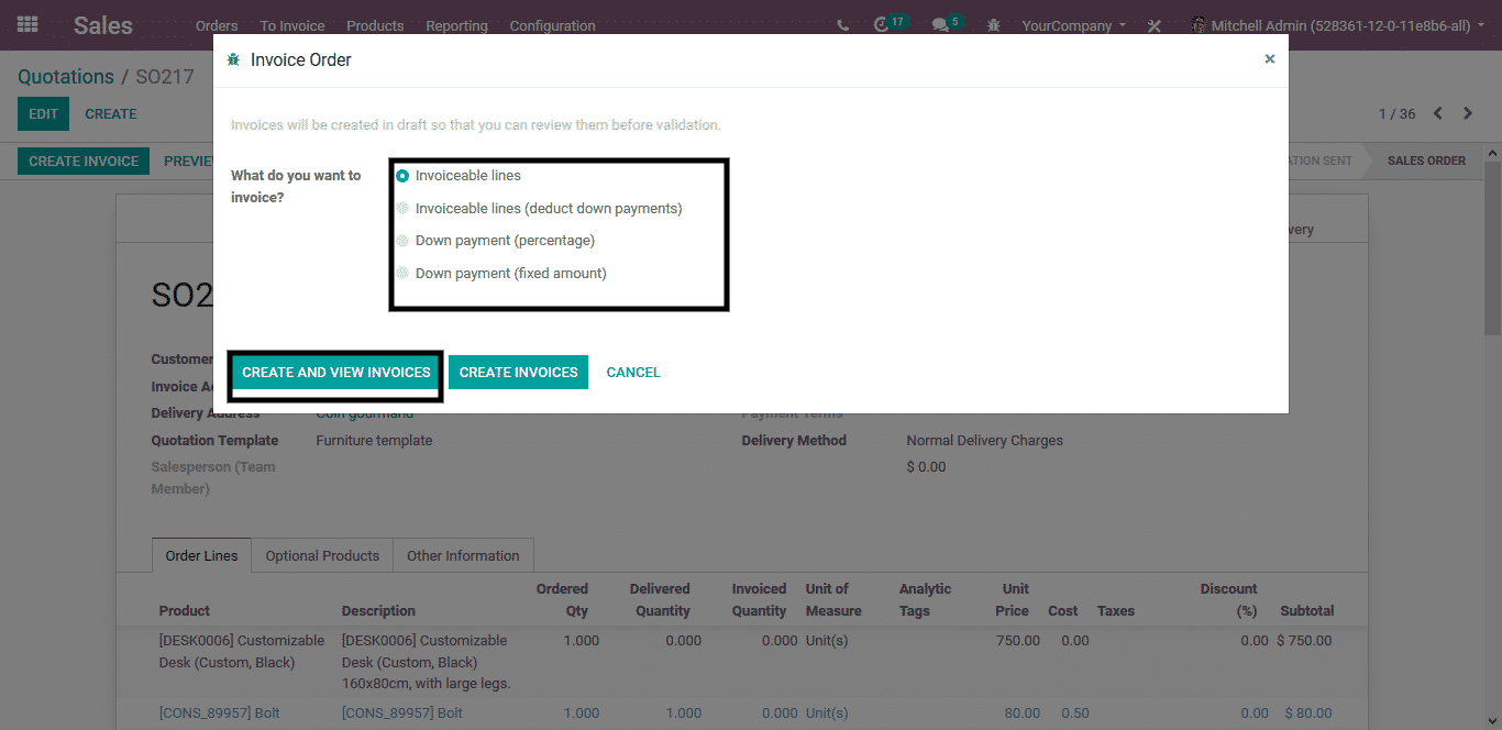 odoo sales management