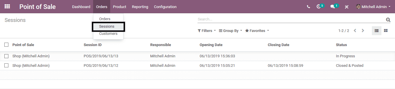 Odoo Point of Sale