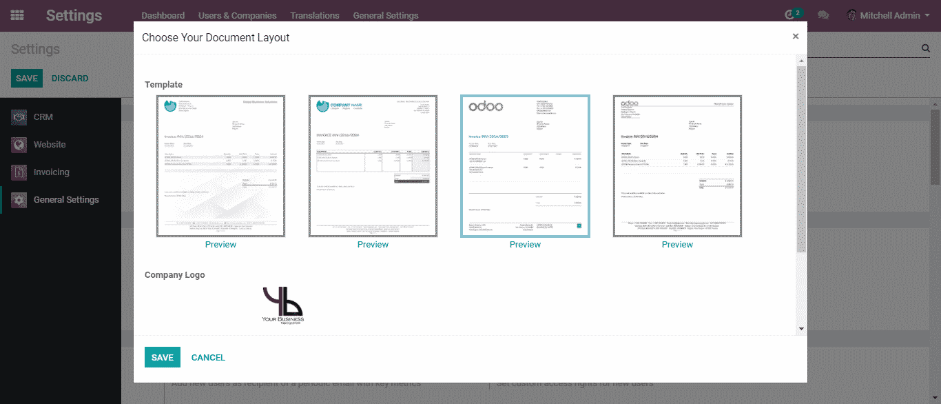 odoo invoicing