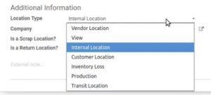 Odoo inventory App