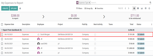 Odoo quickBooks integration