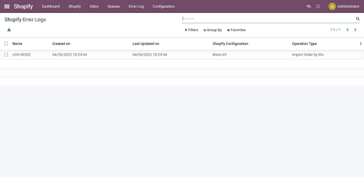 odoo shopify integration data