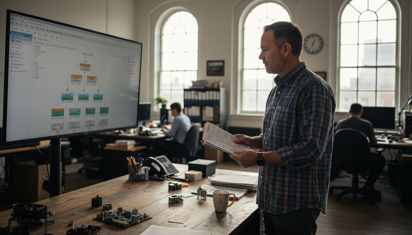 Production manager viewing Odoo BOM dashboard
